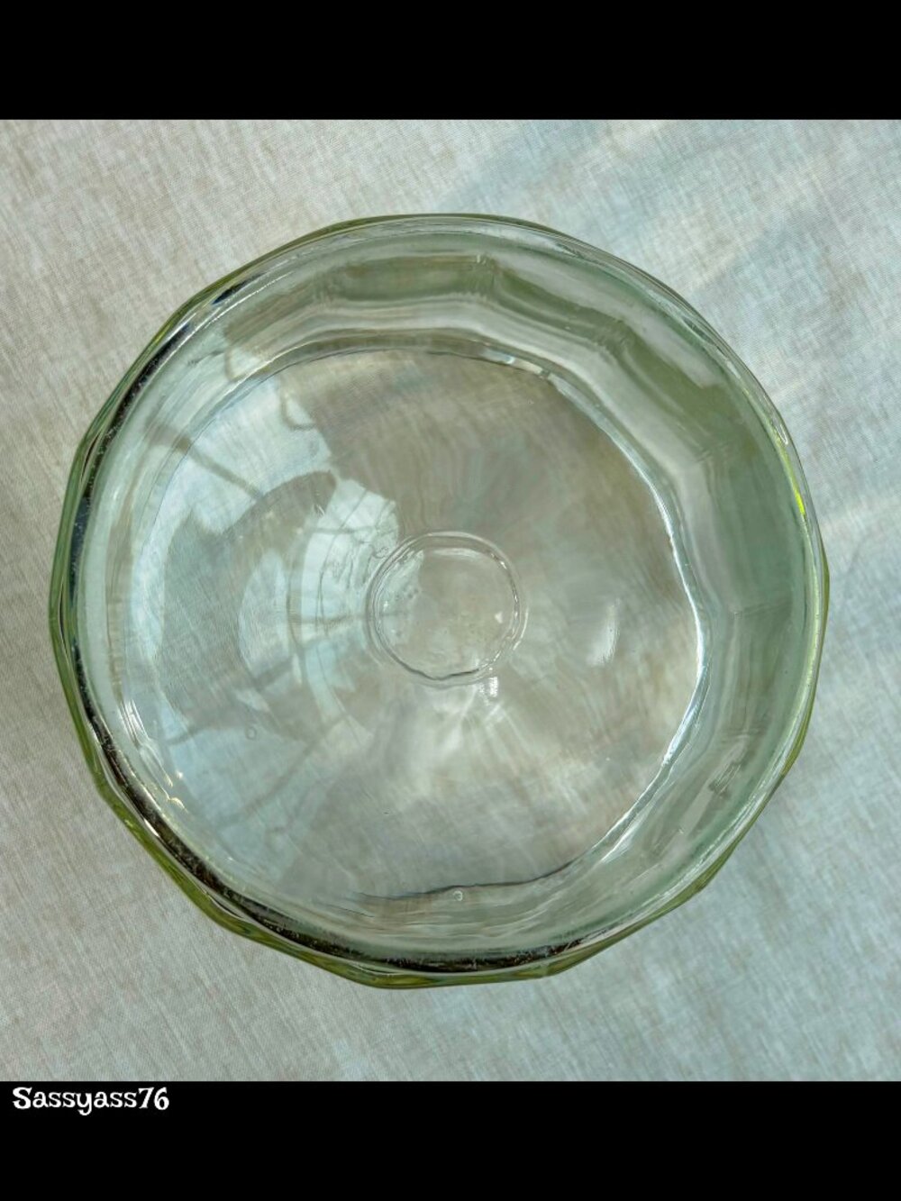 🆕VTG▪️8 Inch Tall Apothecary Style Paneled Clear Glass Storage Jar - Picture 4 of 6